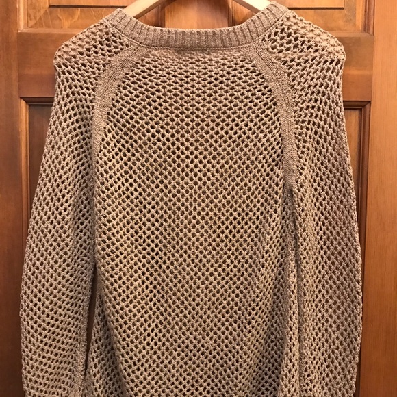 open weave tan sweater - Picture 2 of 2